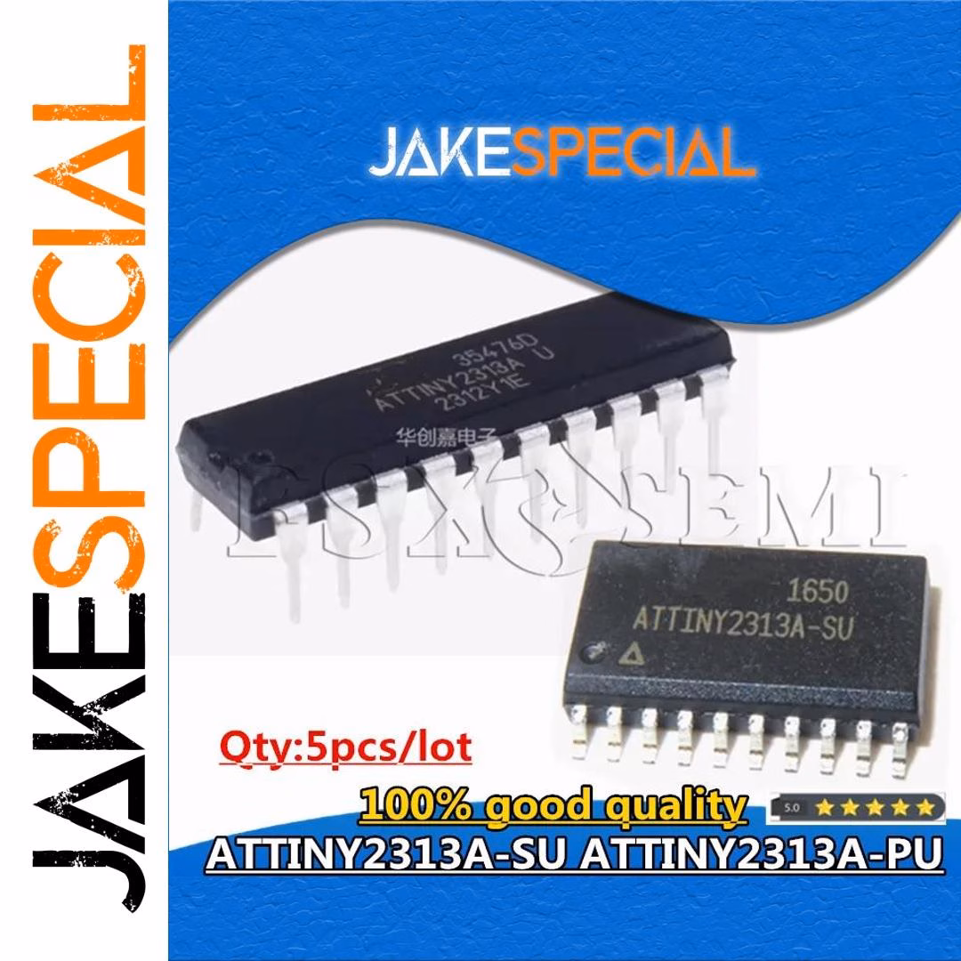 5PCS ATTINY2313A Microcontrollers Set SOP-DIP