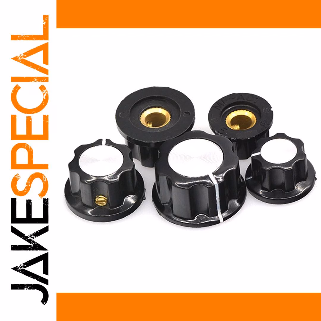 5PCS Bakelite Potentiometer Knobs Set 6mm