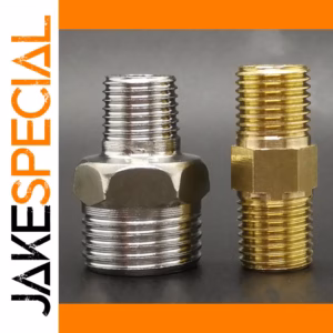 Brass Pipe Hex Nipple Fitting Adapter 1/8 to 1/2