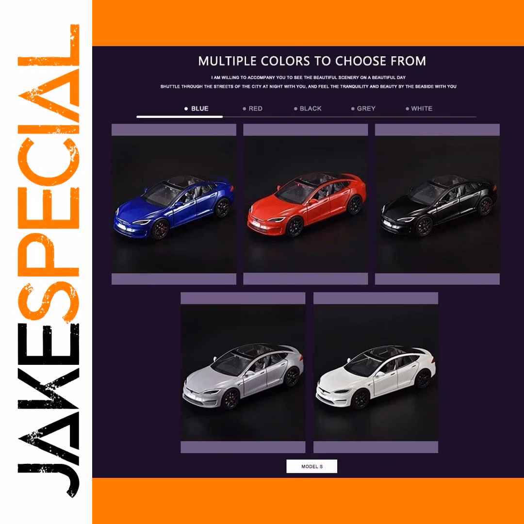1/24 Scale Diecast Model S Collectible Car - Image 4
