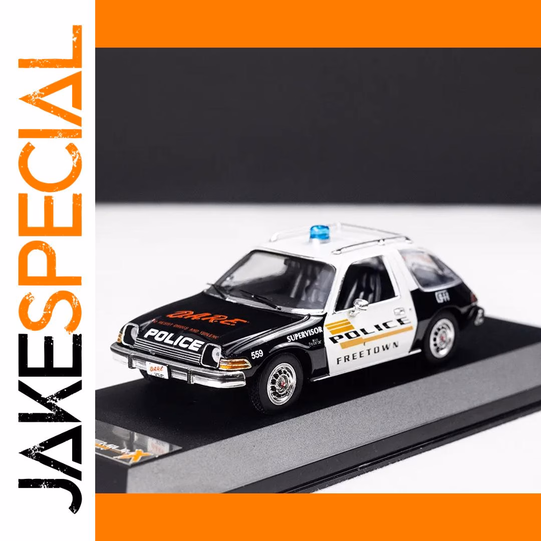 1:43 Scale Diecast 1975 AMC Pacer Police Car - Image 6