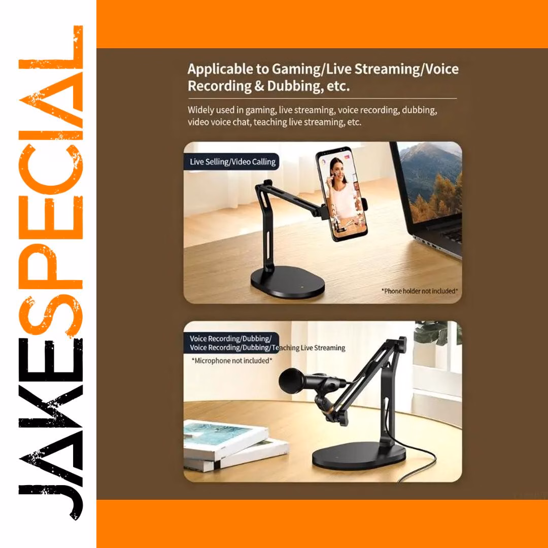 B03F Aluminum Microphone Stand with Adapters - Image 2