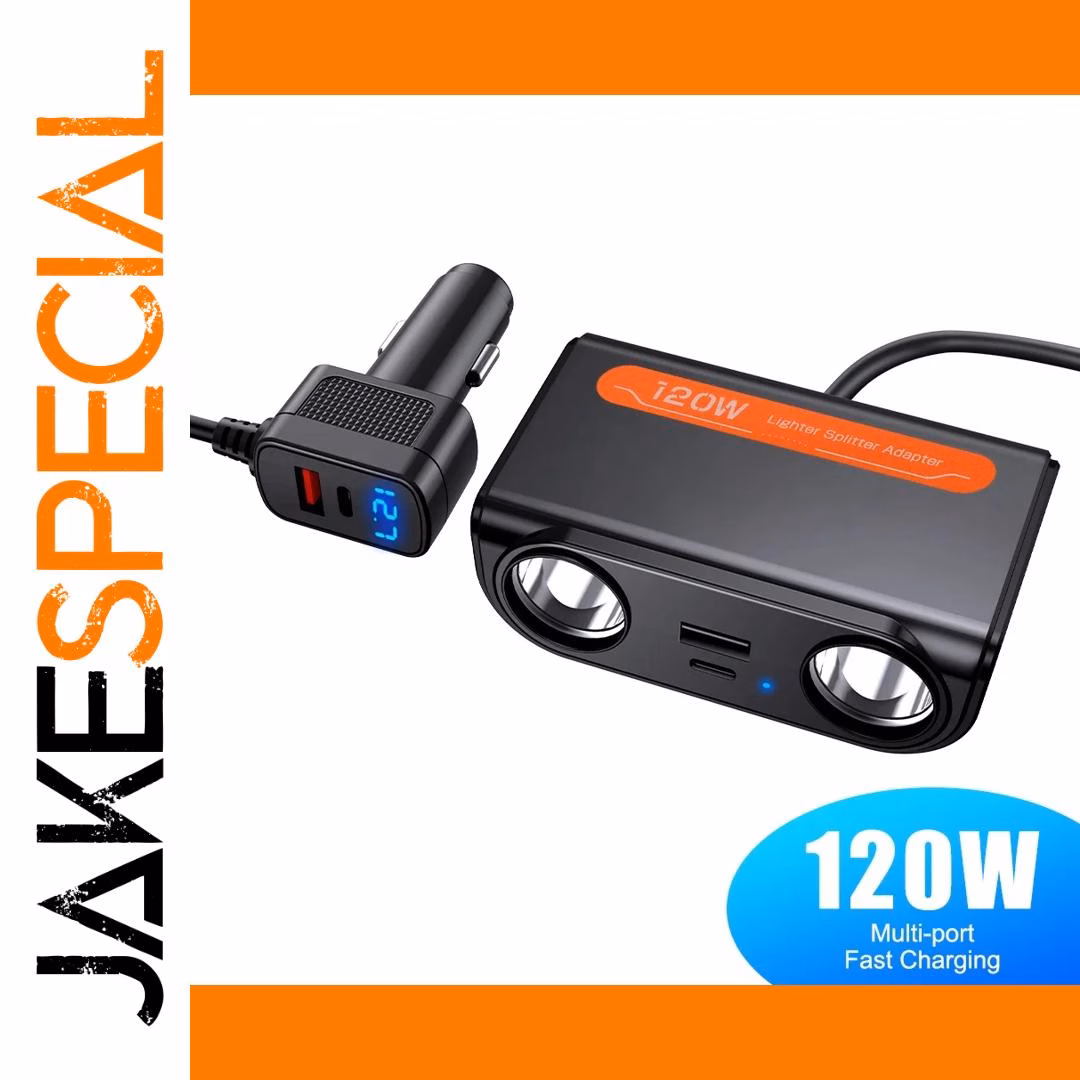 24/12V Car Cigarette Lighter Splitter with USB Ports - Image 7