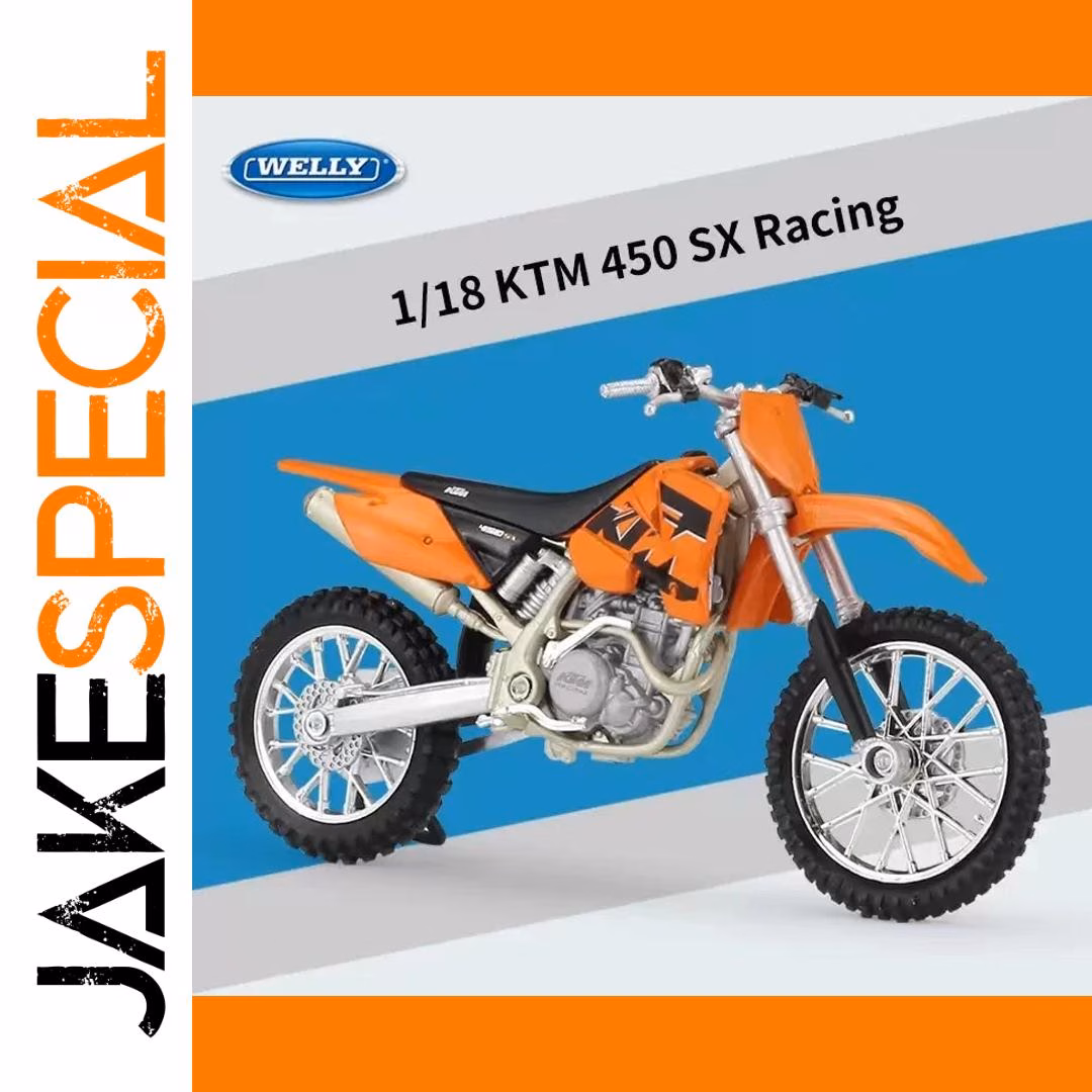 Welly 1:18 KTM 450 SX Motorcycle Model - Image 2