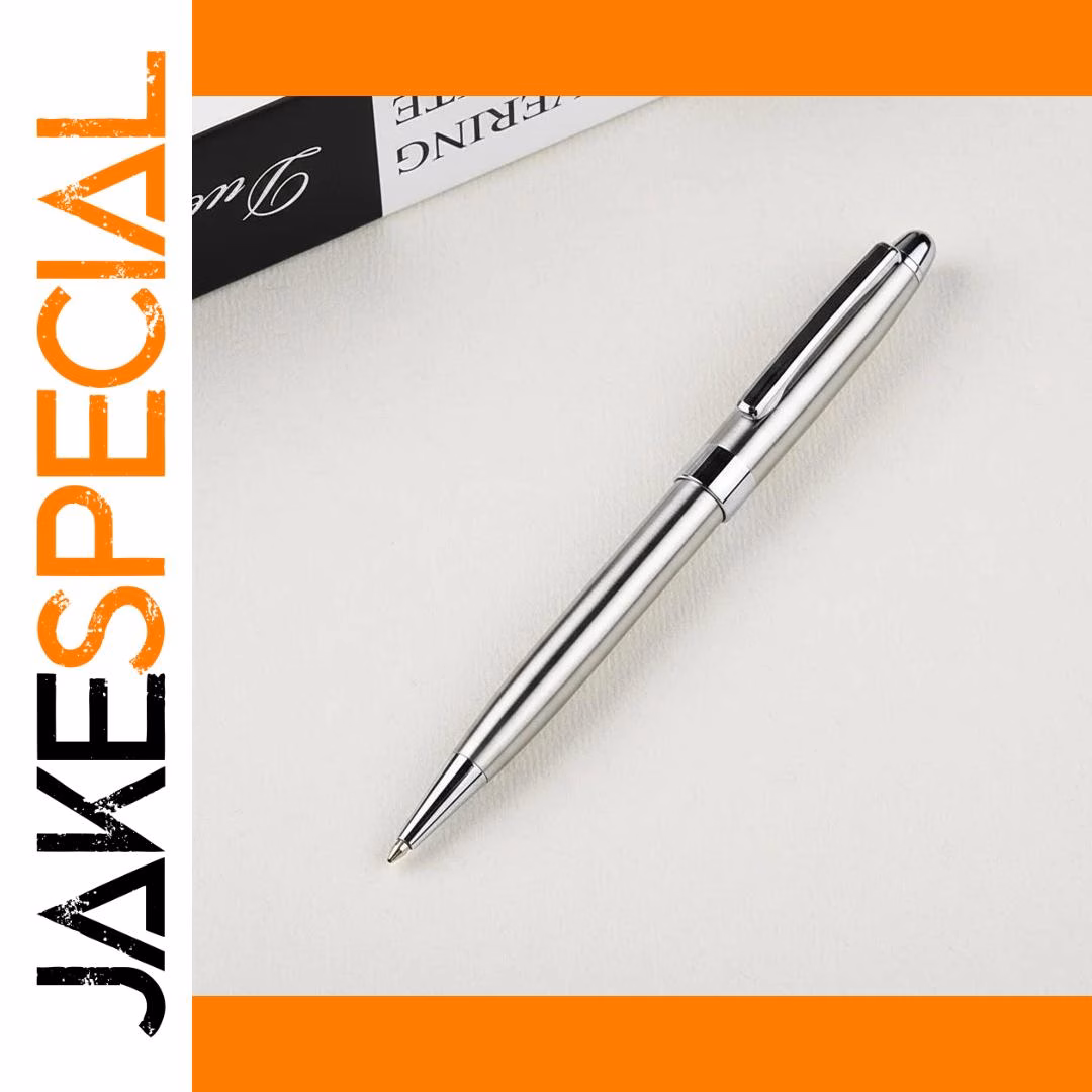 Retractable Stainless Steel Ballpoint Pen - Image 7