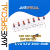 200PCS 0.5W 1/2W Zener Diodes Set