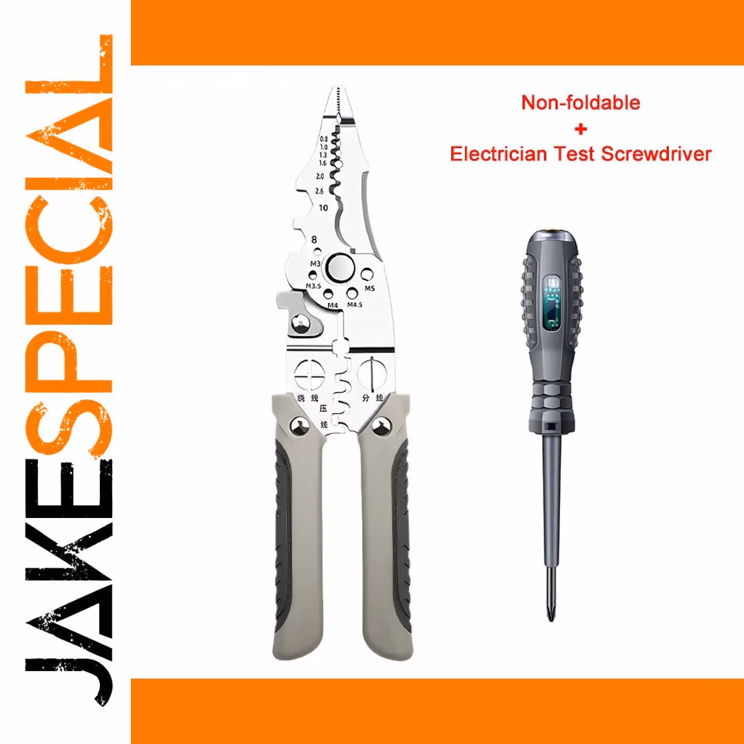 Foldable Multi-Functional Wire Stripper Tool - Image 10
