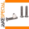 TA2 GR2 Titanium Flat Screw Bolt 1PCS M4 M5 M6