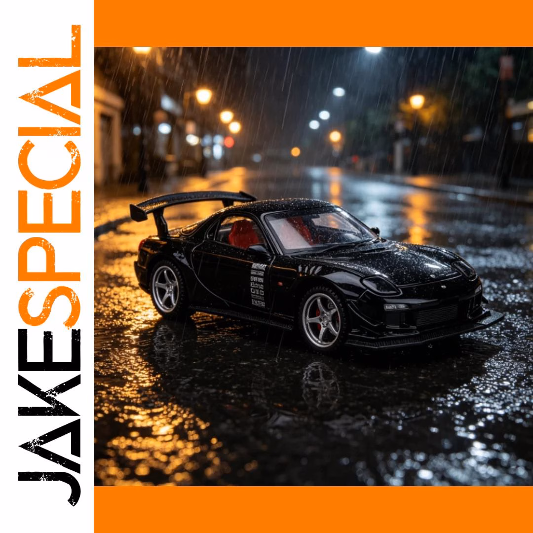 Retro Classic RX7 1:32 Diecast Car Model - Image 2