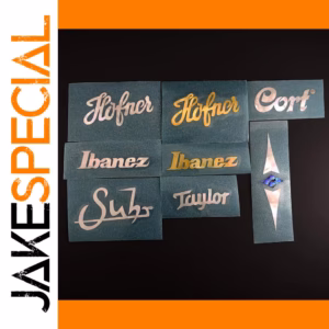 Mother of Pearl Guitar Logo Decal in Various Colors