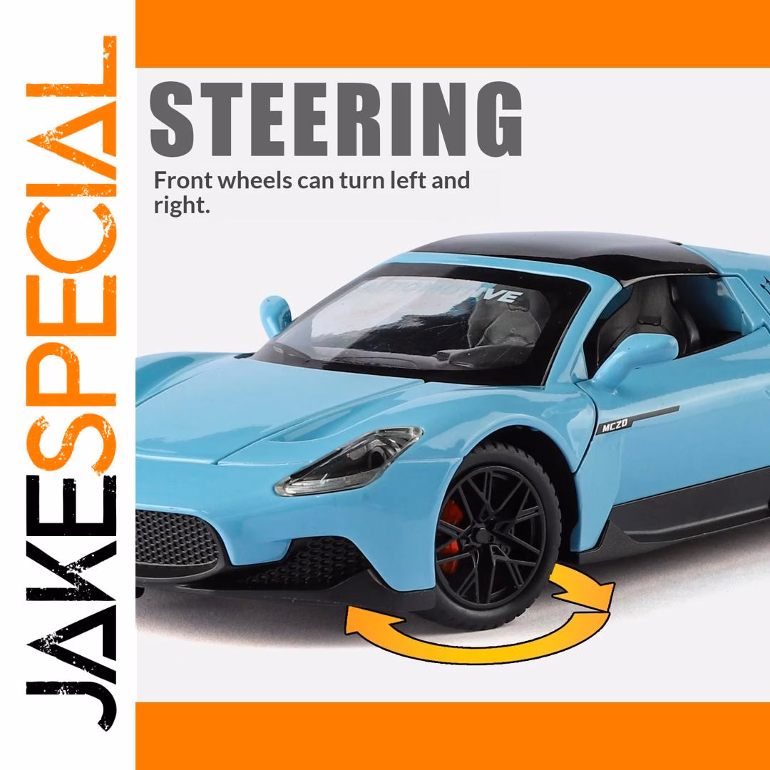 1/24 Scale Metal Die-Cast Convertible Sports Car - Image 5