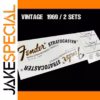 2 Sets 3-Piece Fender ST 1969 Decals