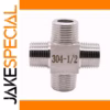 304 Stainless Steel 4-Way Splitter Block Fitting