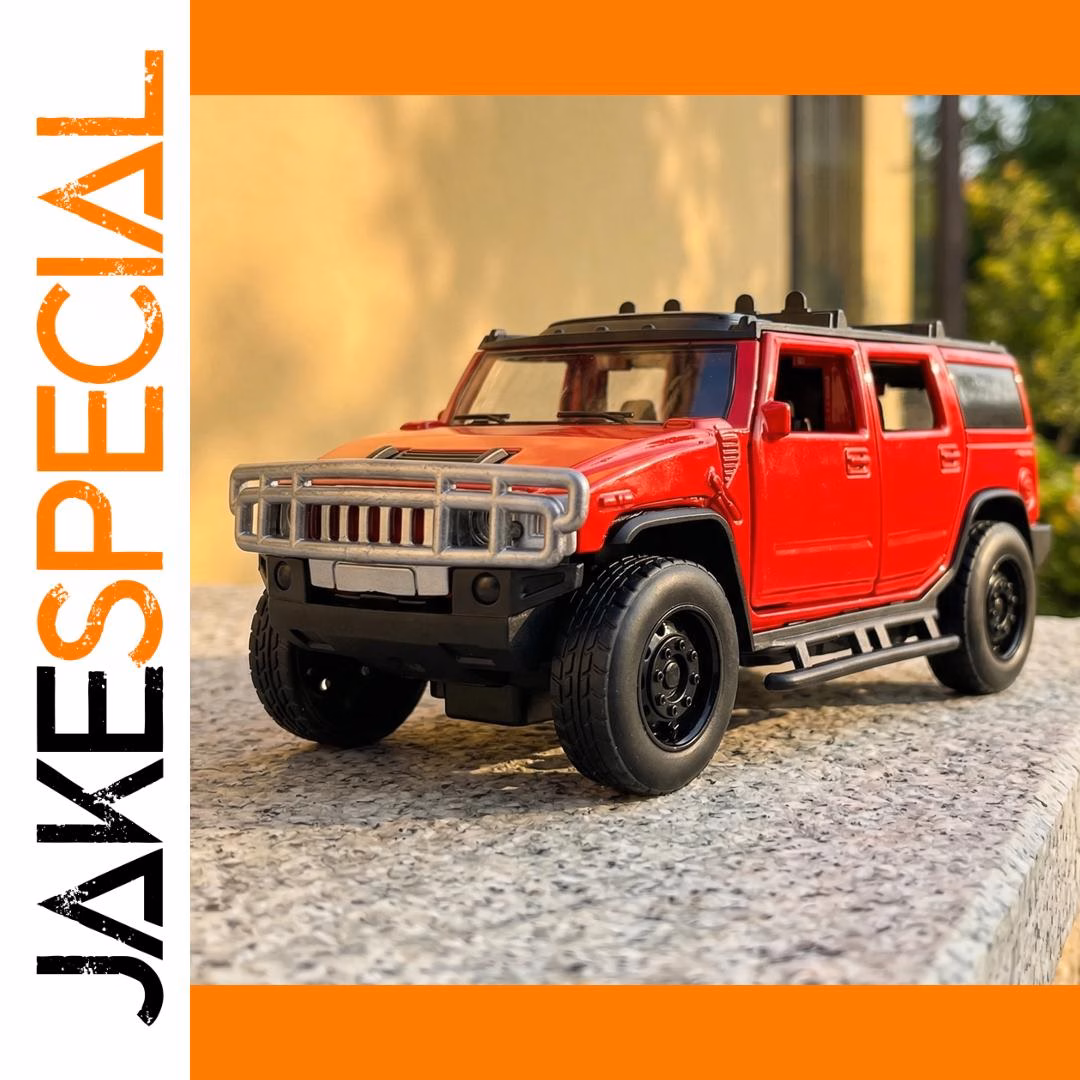 1:32 H2 Off Road SUV Diecast Model Red