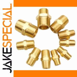 Brass Male Hex Nipple Reducer Fitting 1/8" to 1"