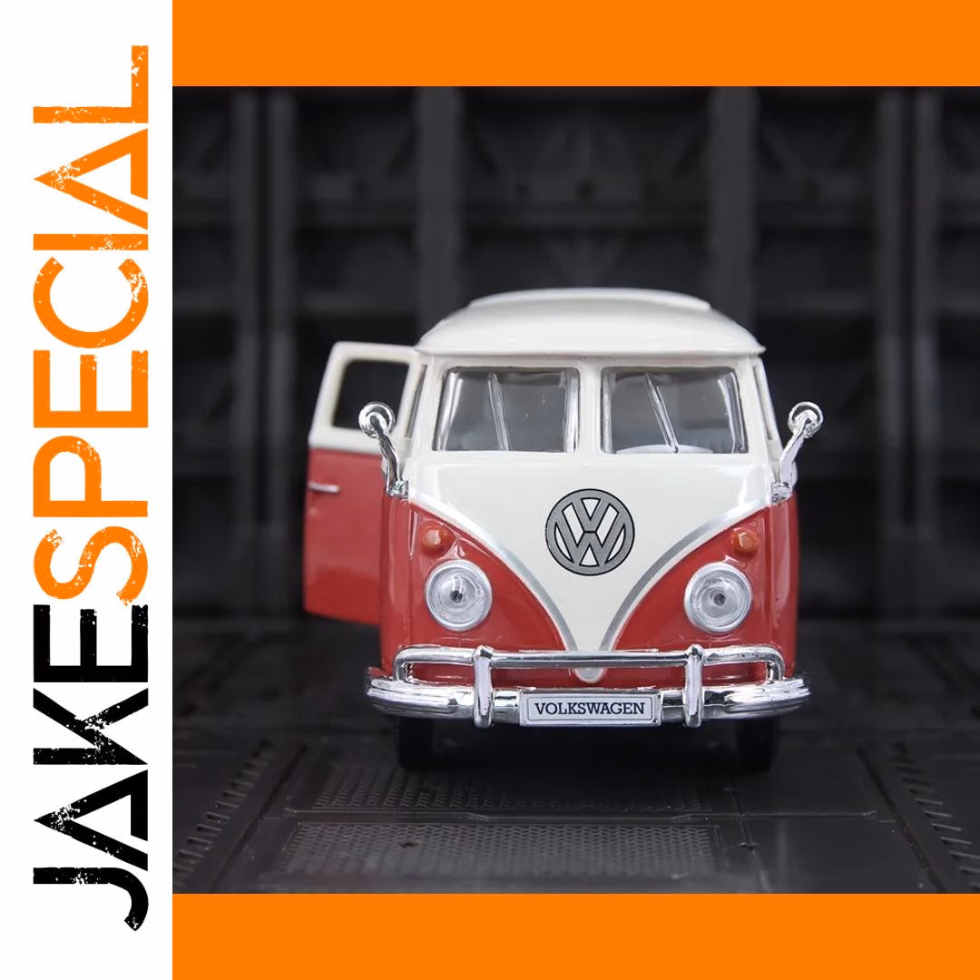 1:24 Scale Samba Retro Van Model in Green - Image 4