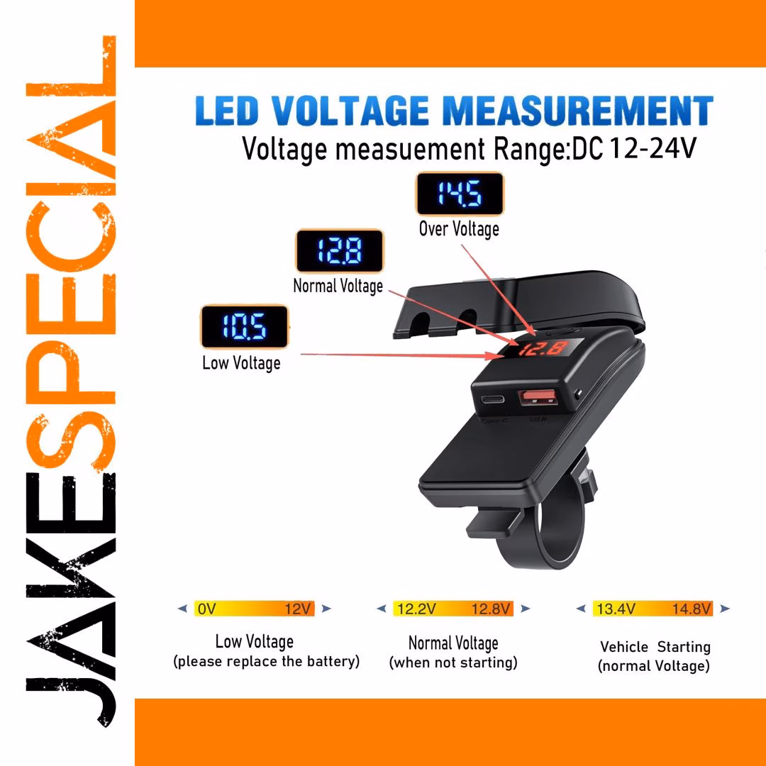 Motorcycle USB Fast Charger with Dual Ports - Image 3