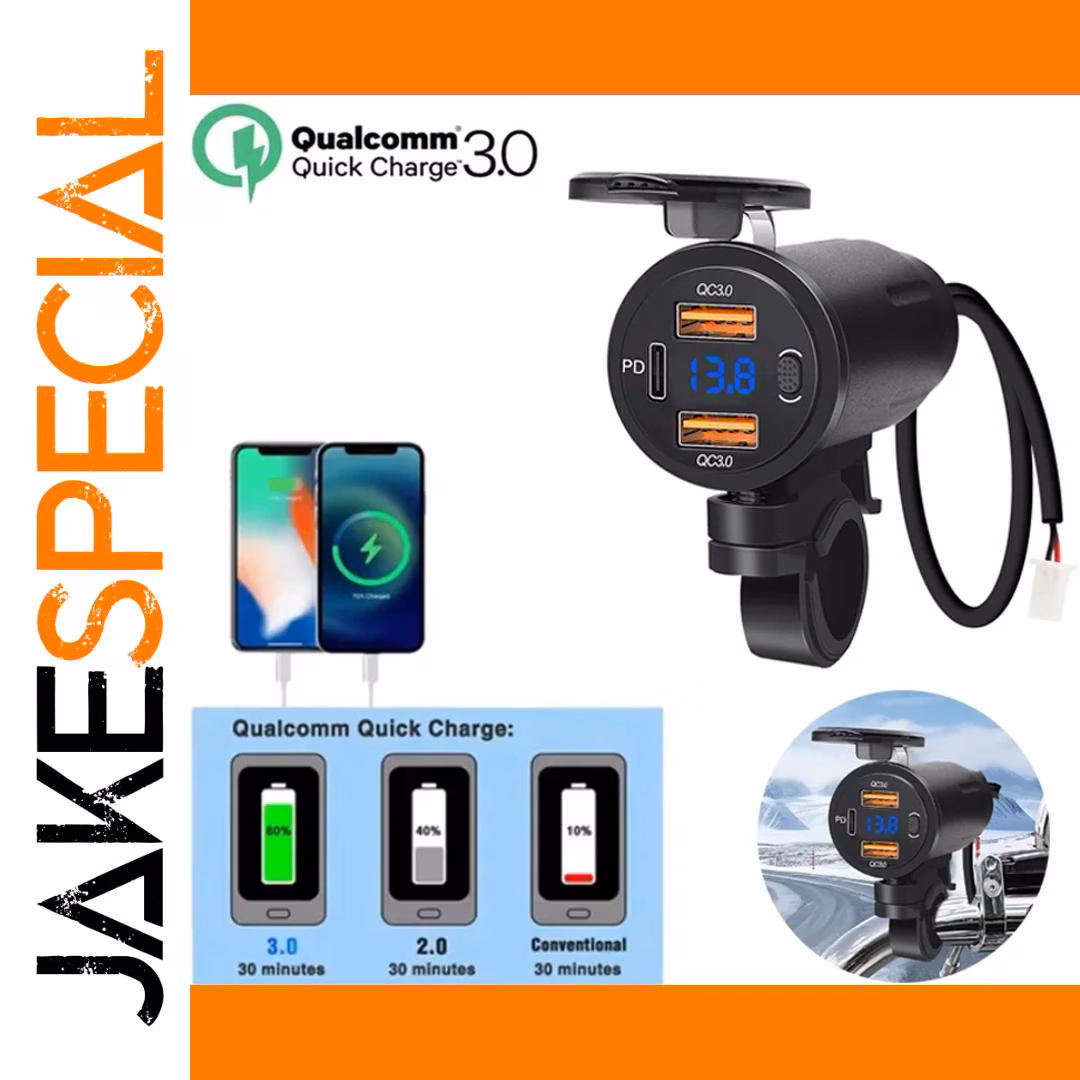 Motorcycle USB Fast Charger with Dual Ports - Image 7