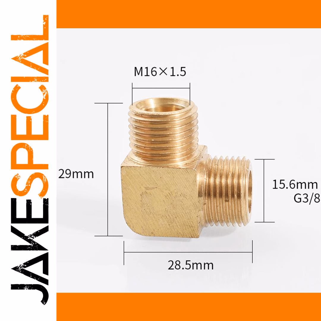 90-Degree Elbow Brass Pipe Fitting Connector - Image 10