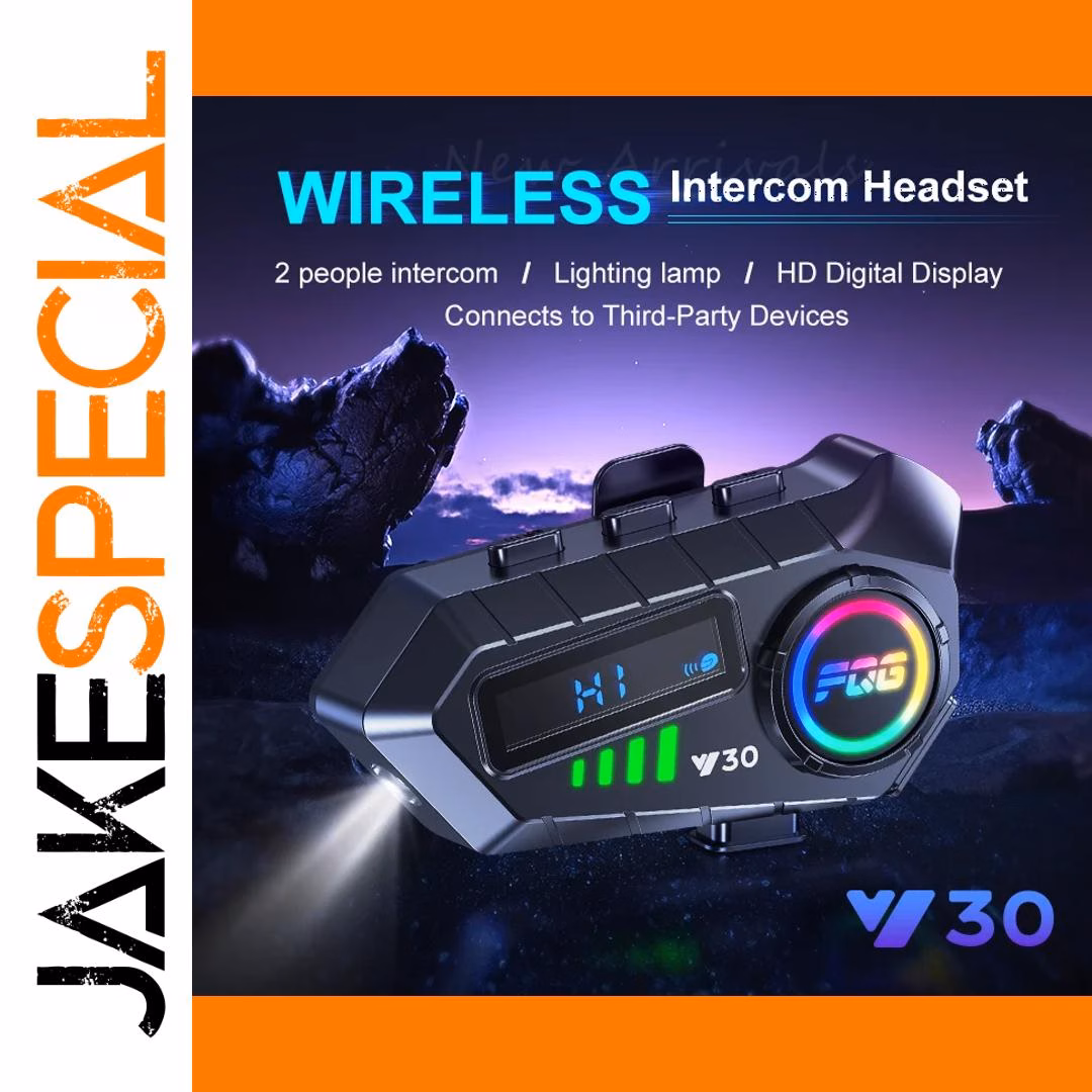 Y30 Bluetooth Motorcycle Intercom Helmet Headset