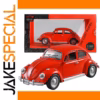 1:18 Scale Diecast Bright Red Beetle Model