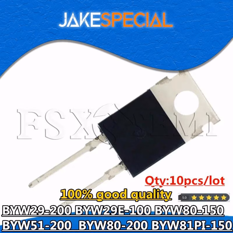 10PCS Rectifier Diode Set TO220-2 Models