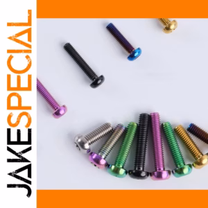 Vibrant Grade 5 Titanium Alloy Screws M3 6-15mm