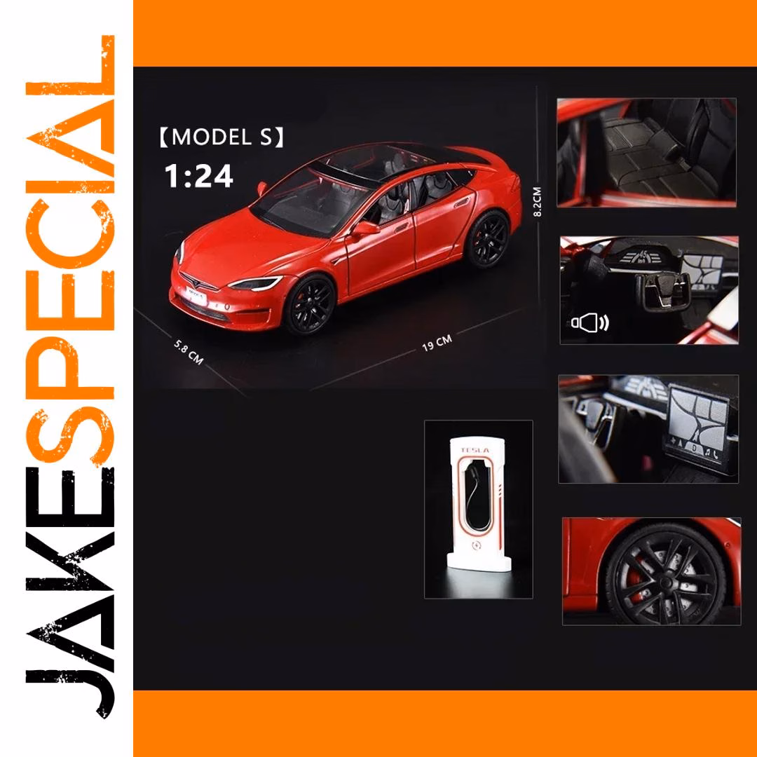 1/24 Scale Diecast Model S Collectible Car - Image 9