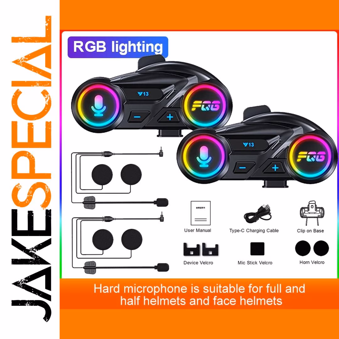 Bluetooth 6.0 Wireless Motorcycle Helmet Headset - Image 7