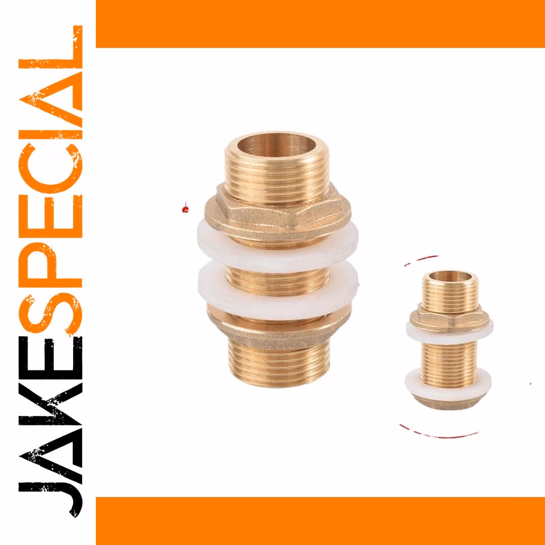 BSPP Male Full Thread Brass Connector 1/8-3/4"