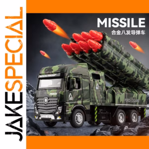 Alloy Military Eight Missile Vehicle Model