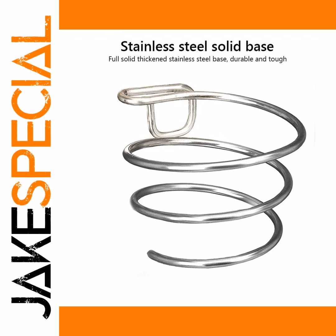 Stainless Steel Wall-Mounted Hair Dryer Stand - Image 2