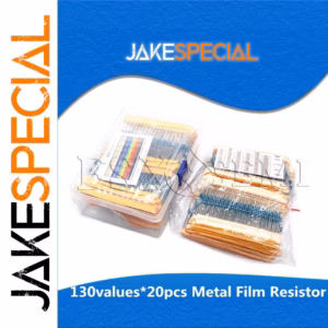 Pack of 2600 Metal Film Resistors 1/4W 1% Accuracy
