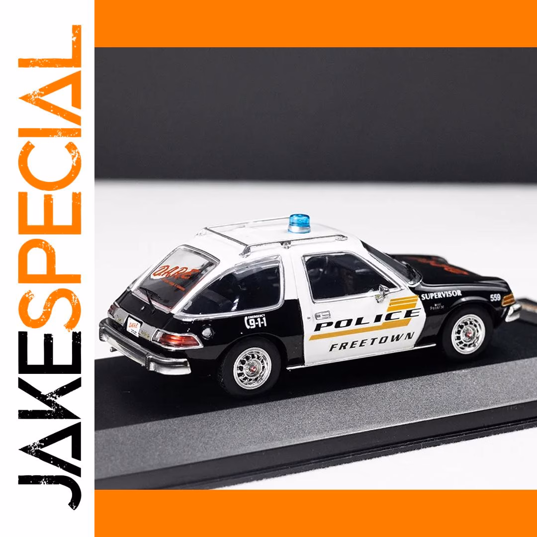 1:43 Scale Diecast 1975 AMC Pacer Police Car - Image 5