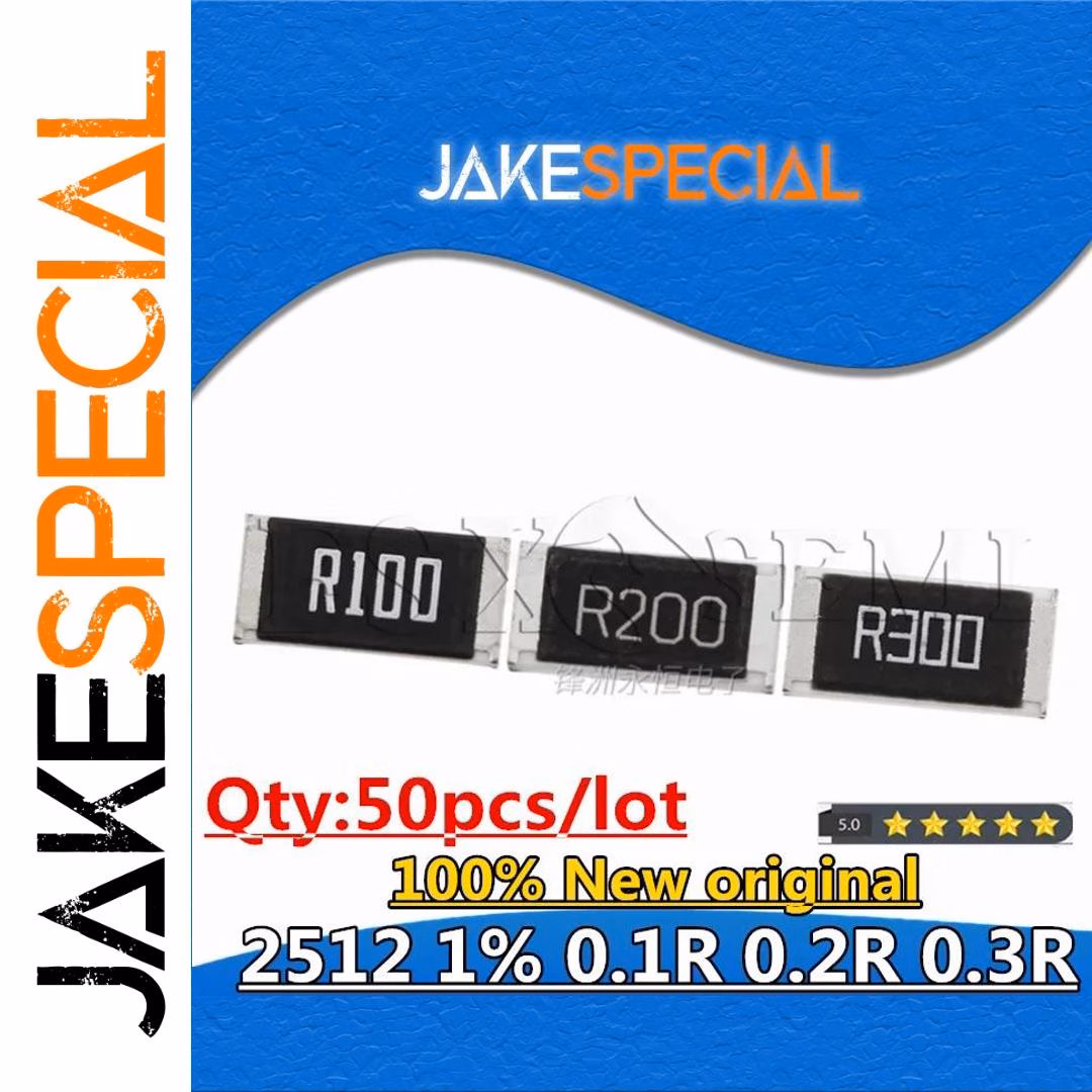 50PCS 2512 SMD Resistor Set 1W 1% Tolerance