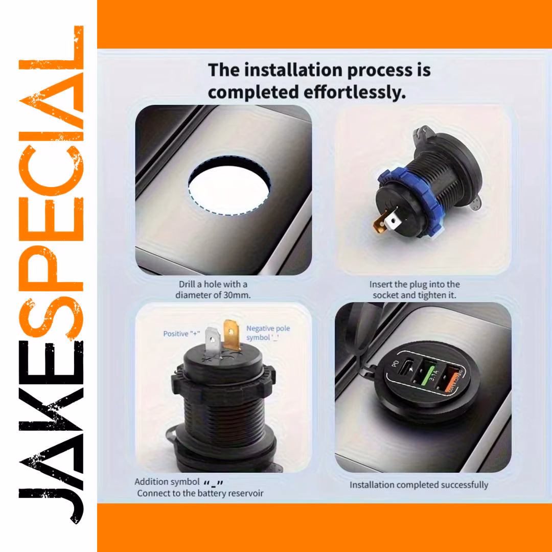 4 Ports Dual PD QC 3.0 USB Car Charger - Image 5