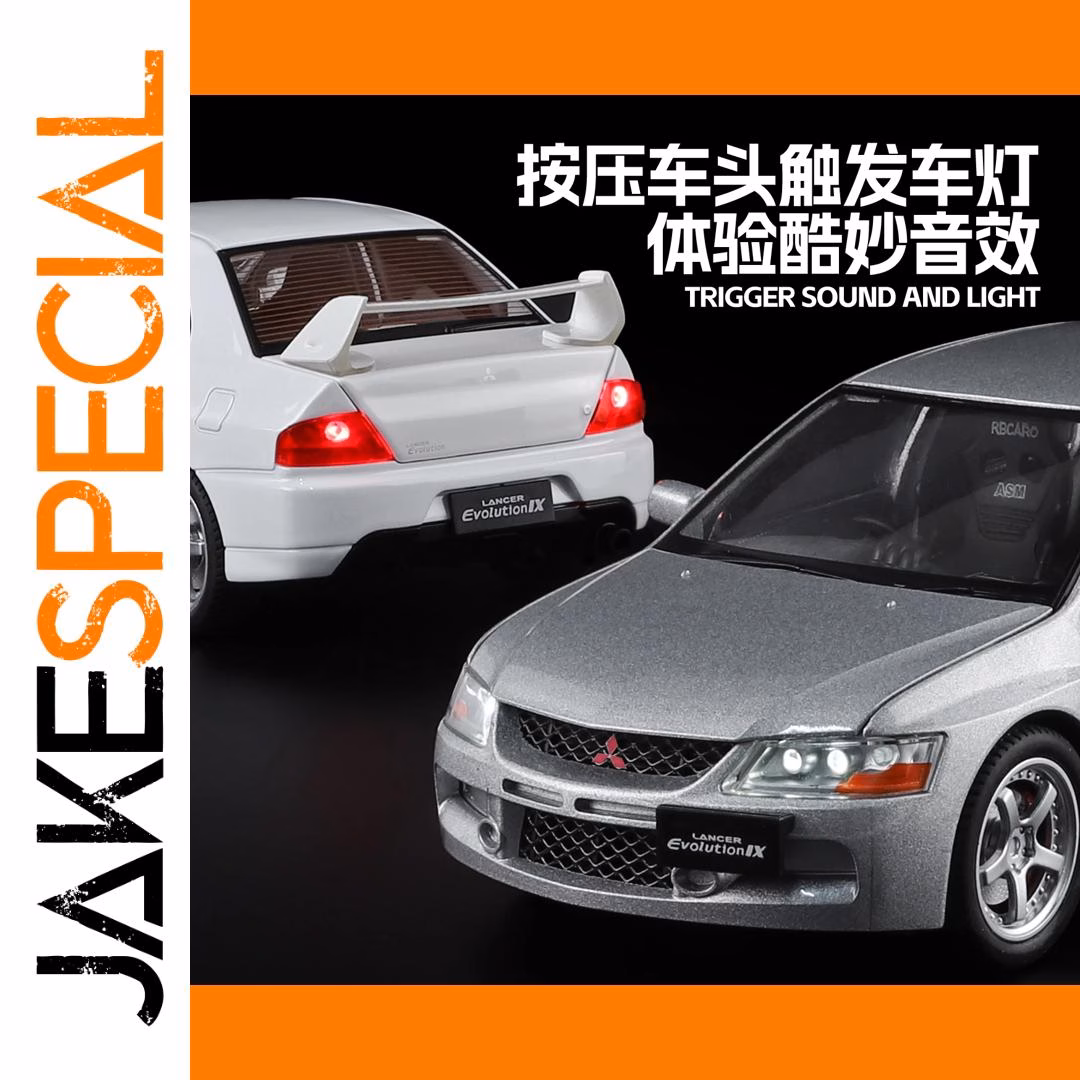 1:24 Mitsubishi Lancer EVO 9 Diecast Model – Image 3