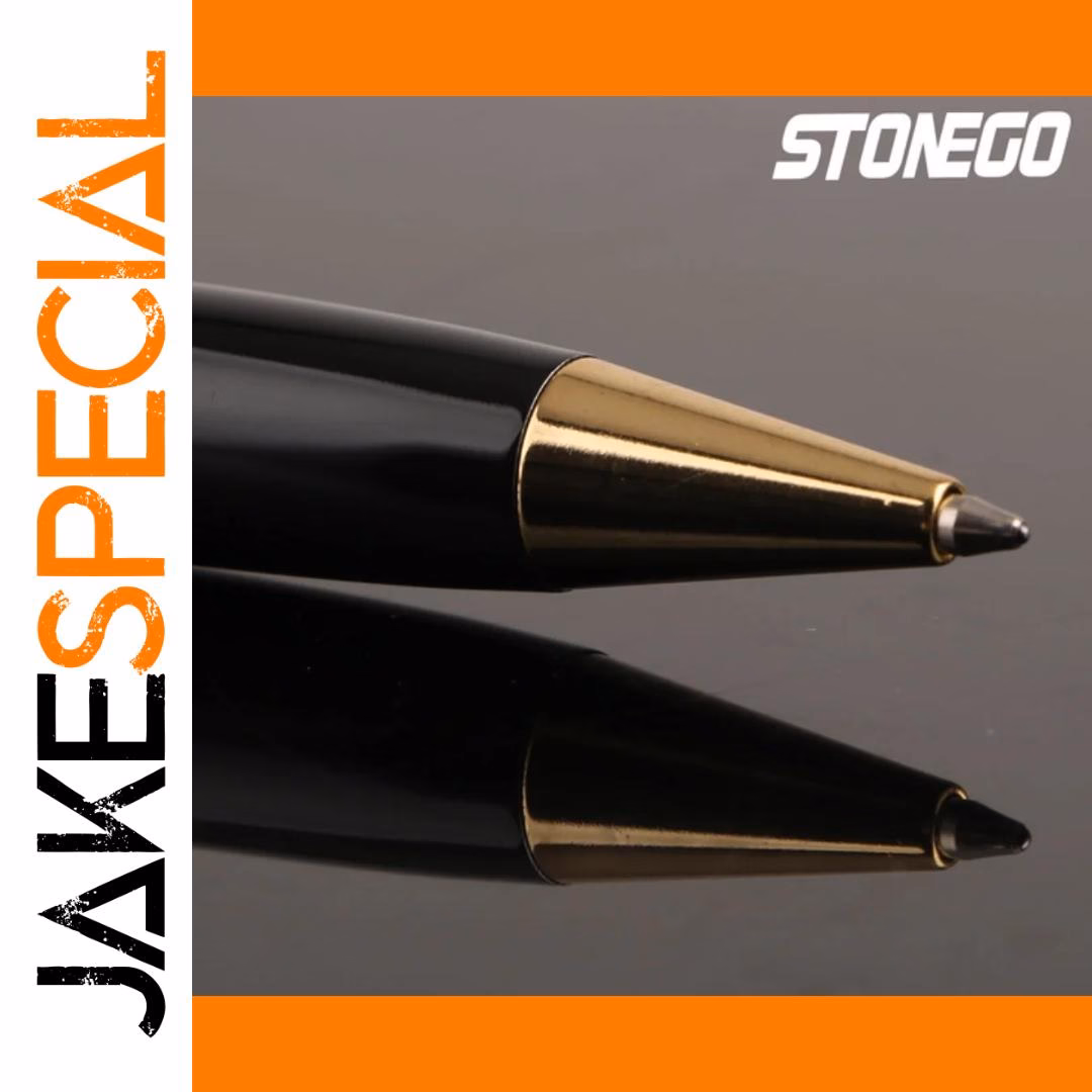 Elegant Metal Ballpoint Pen with Gold Accents - Image 3