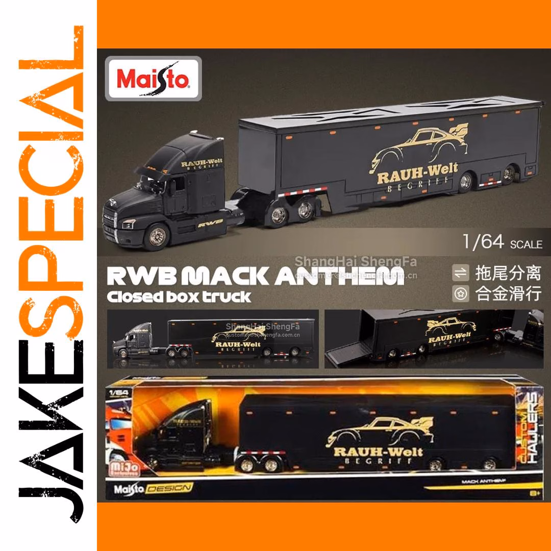 1:64 Scale American Style Trailer Transport Truck