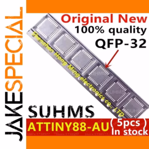5PCS ATTINY88-AU Microcontrollers in QFP-32 Package