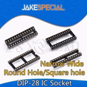 5PCS DIP-28 IC Sockets for Electronic Projects