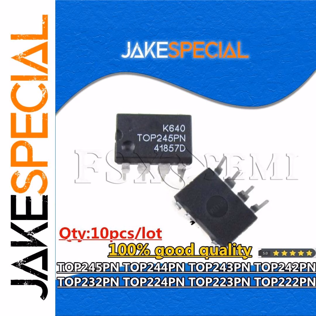 10PCS DIP-7 TOP245PN Integrated Circuits Set