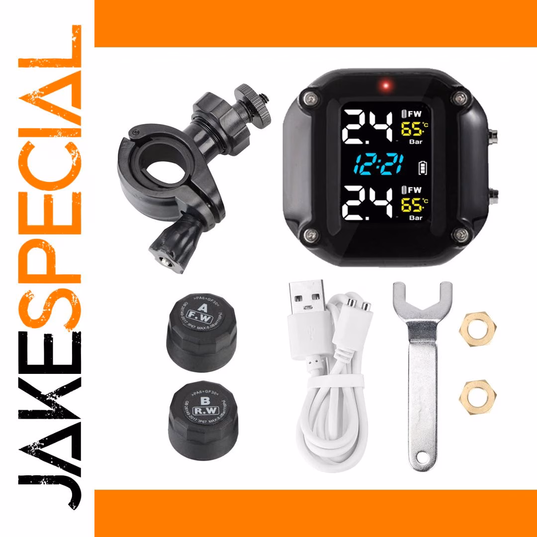 Motorcycle Tire Pressure Monitor with LCD Display - Image 7