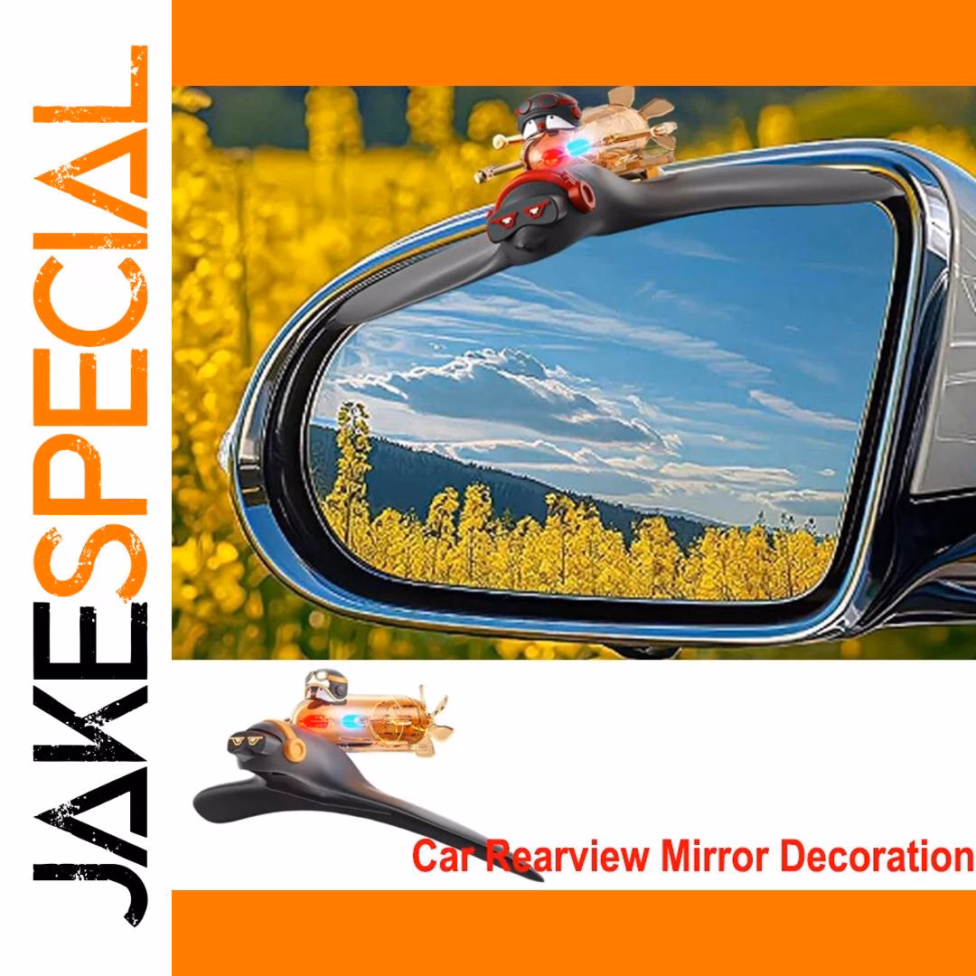 Multifunctional Rearview Mirror Decor with Lights