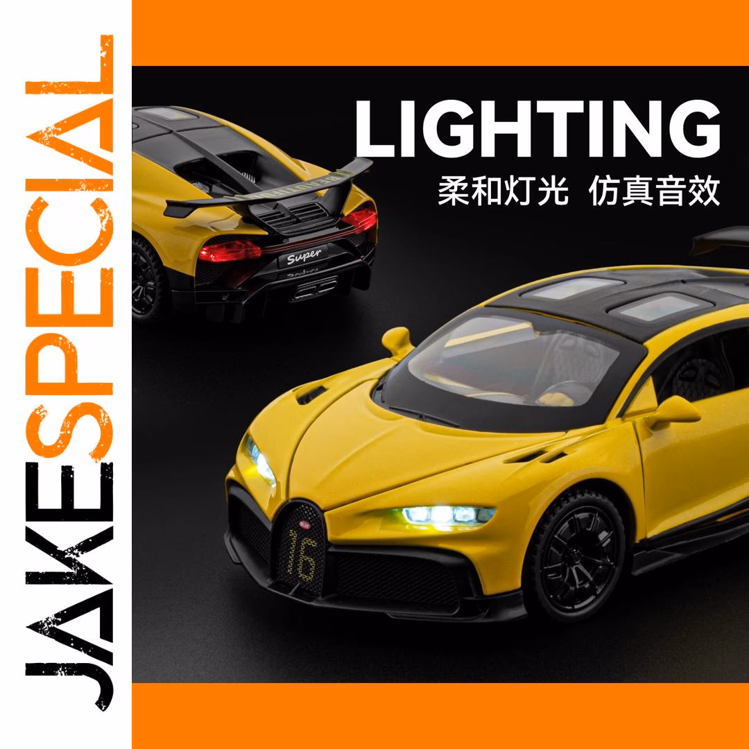 1:32 Scale Diecast Chiron Model Hypercar - Image 4