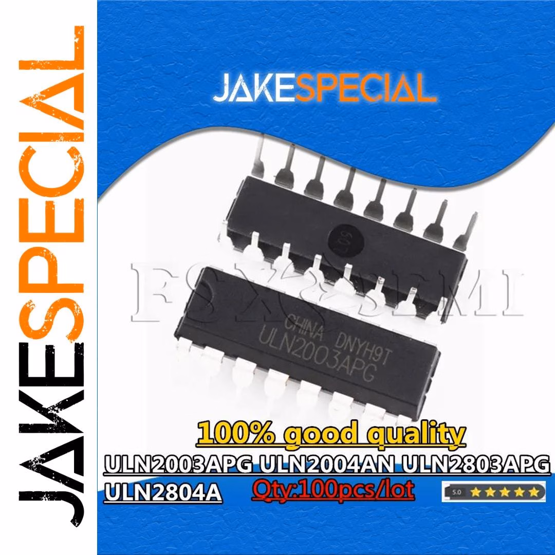 100PCS ULN2003APG Chips DIP-18 Integrated Circuits