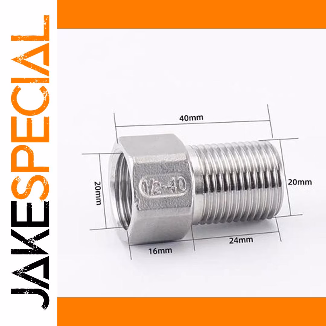 DN15 1/2 BSP Hex Nipple Stainless Steel - Image 5