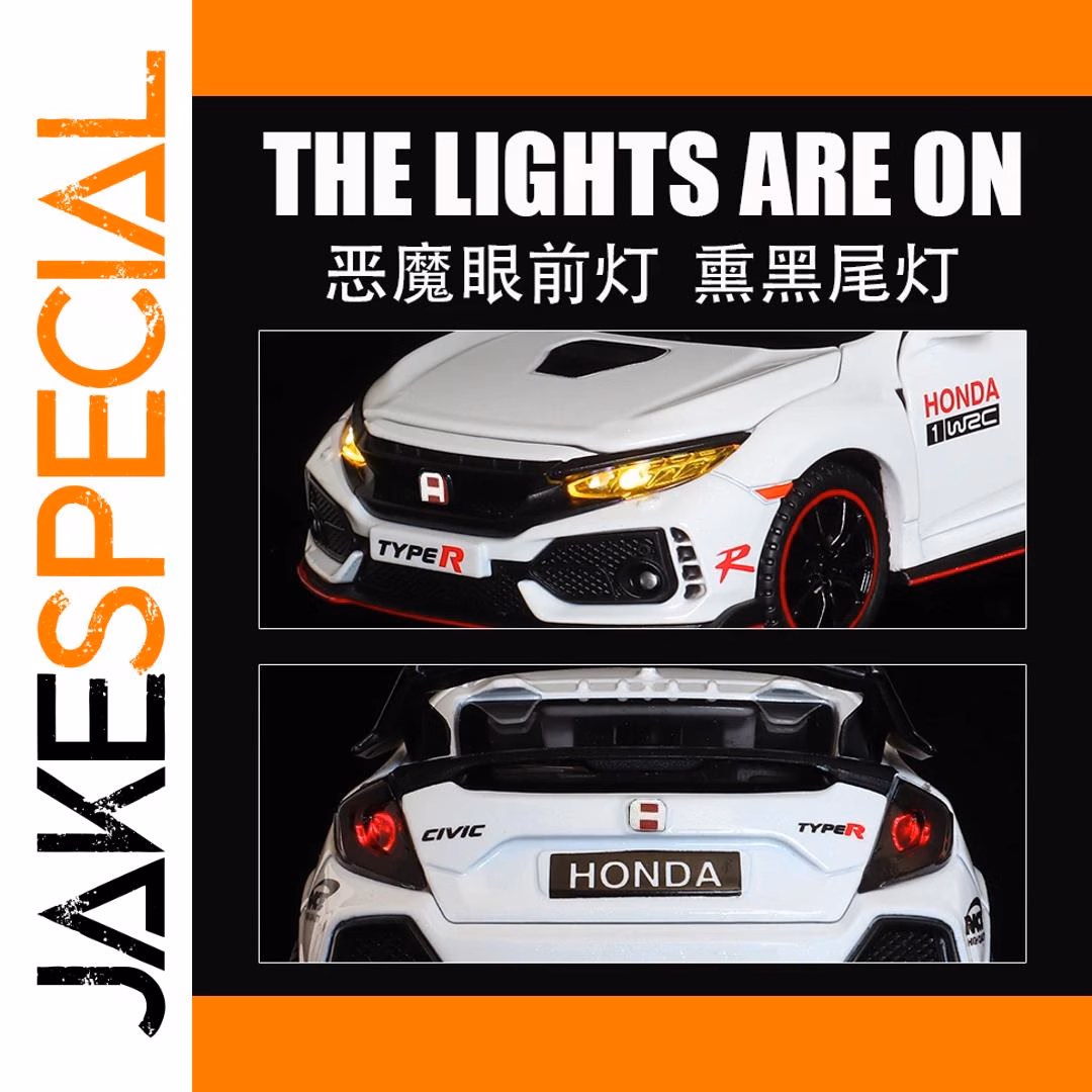 Honda Civic Type-R 1:32 Scale Diecast Model - Image 3