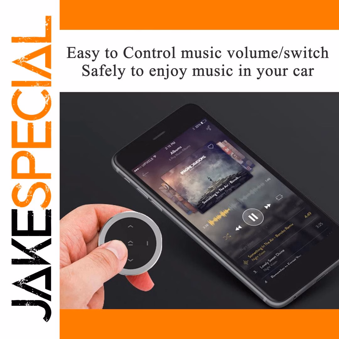 Portable Bluetooth Media Button for iOS and Android