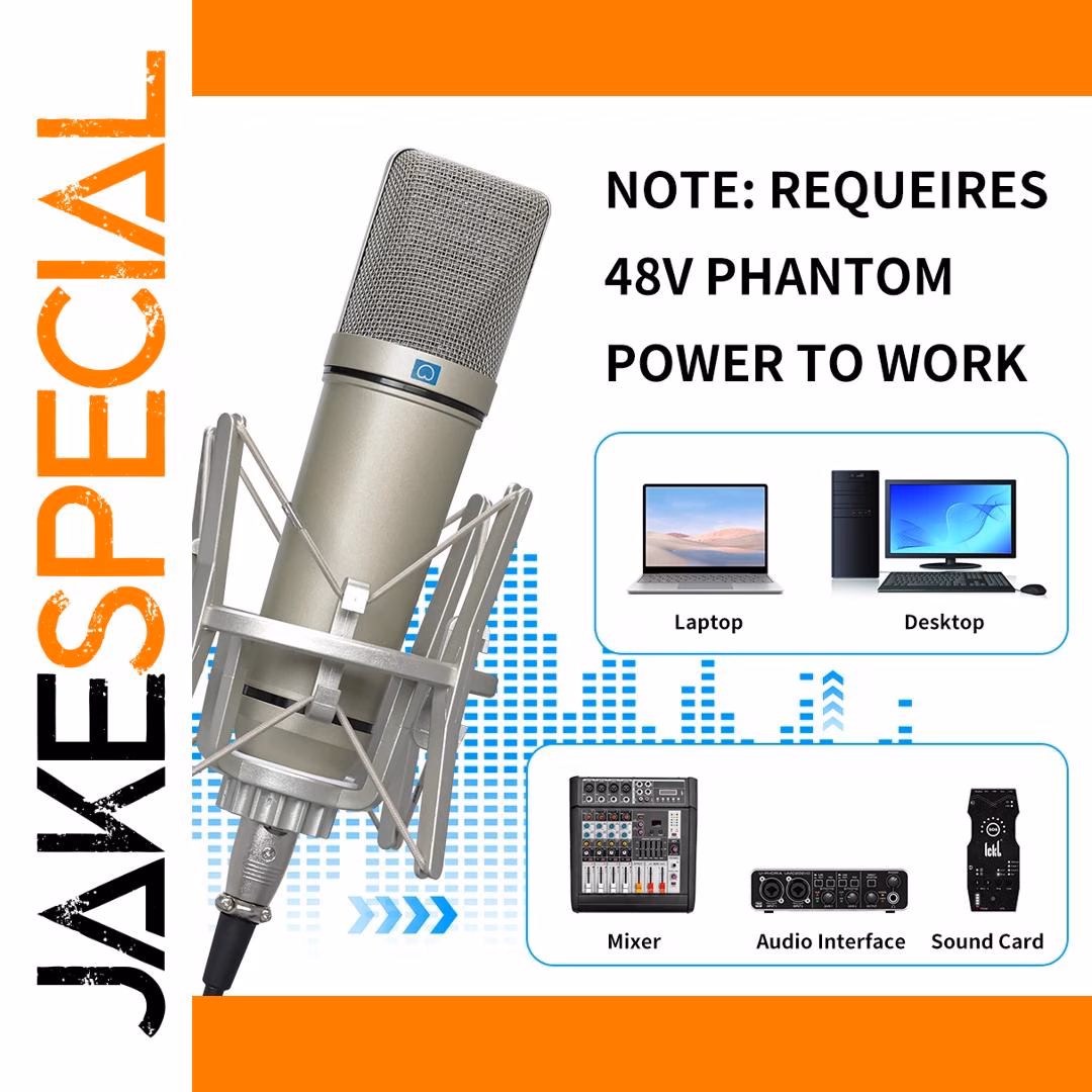 KDES U87 AI XLR Condenser Microphone - Image 6